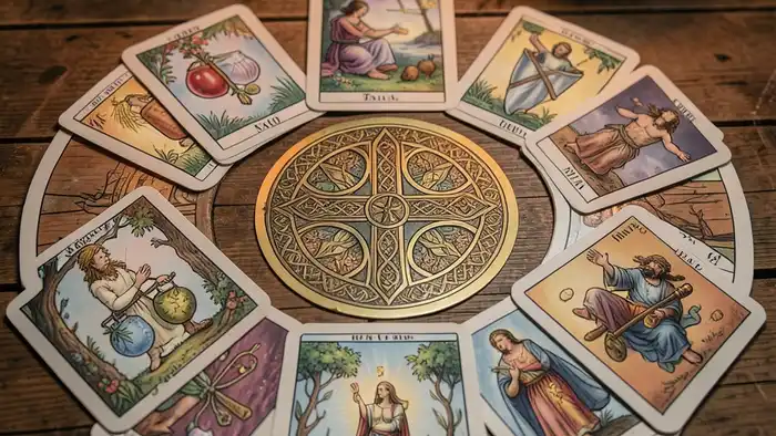 Расклад Таро кельтский крест на диагноз – визуальное изображение