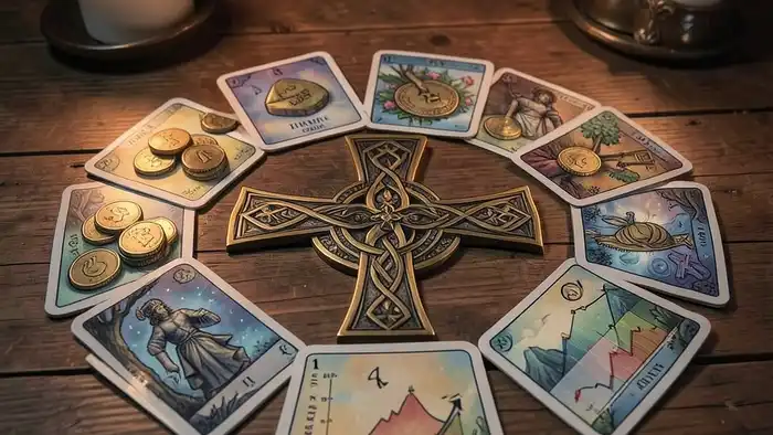 Расклад Таро кельтский крест финансовый рост