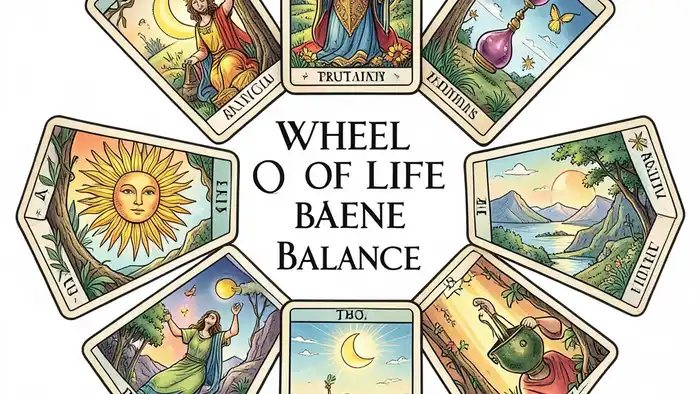 Расклад Таро «колесо баланса жизни» – визуальное изображение карт в виде круга