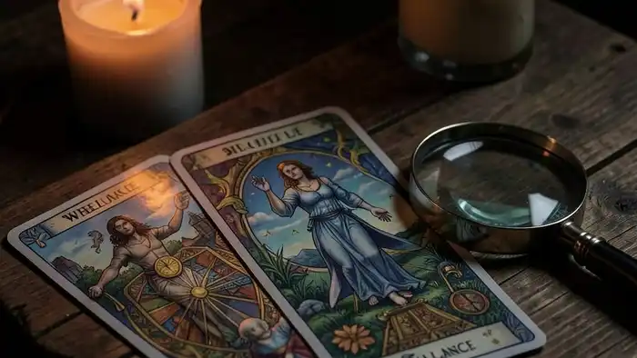 Расклад Таро «колесо баланса жизни» на кражу – изображение расклада