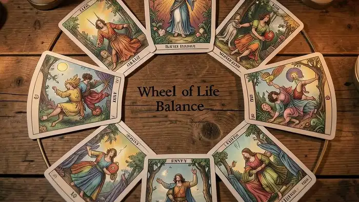 колесо баланса жизни Таро расклад изображение