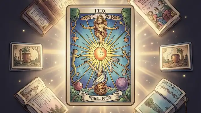Расклад Таро «колесо фортуны» на экзамен, символика и визуализация