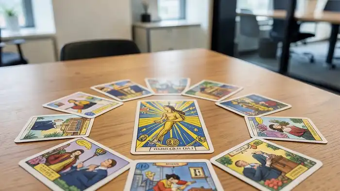 Расклад Таро «Колесо Фортуны» на франшизу – визуальное представление