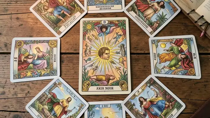 Расклад Таро «колесо фортуны» на конкуренцию — визуальная схема