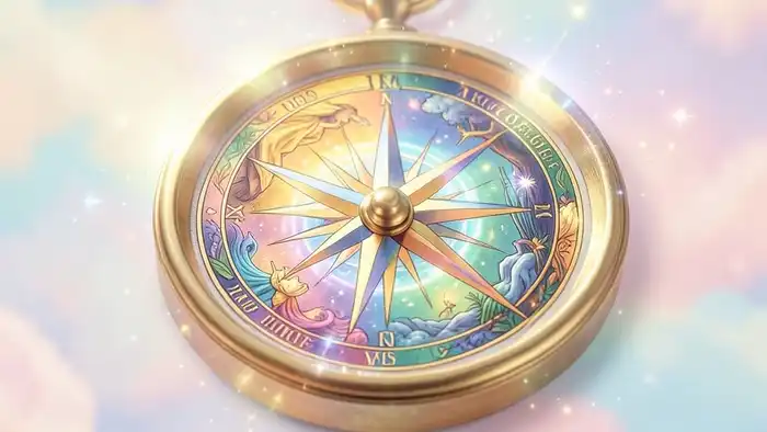 Расклад Таро "компас" на карму — визуальное изображение