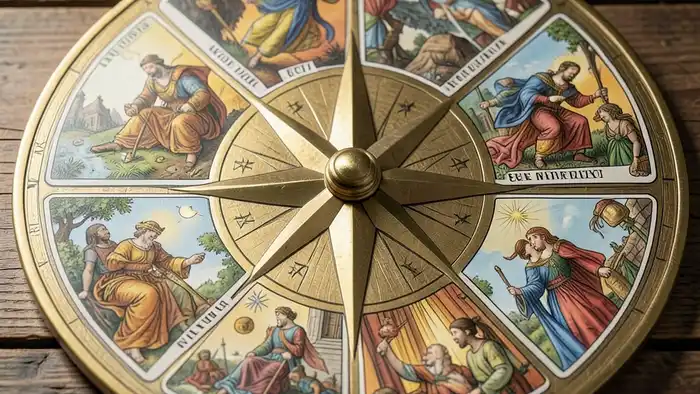 Расклад Таро «компас» на крупную покупку – визуальная карта