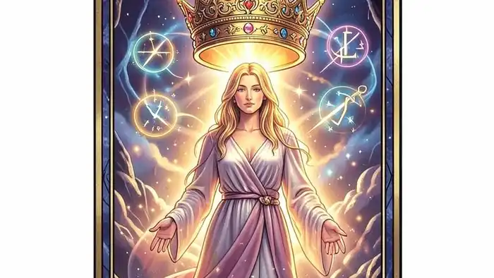 Расклад Таро «корона» – изображение карты Корона с символикой карьерных перемен