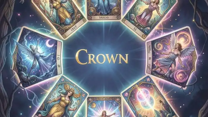 Расклад Таро «Корона» на трансформацию – визуальная схема