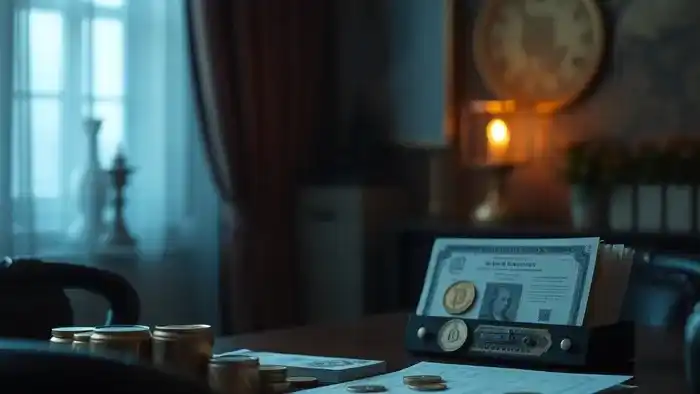 Расклад Таро крест на банкротство физлица с картами и финансовыми атрибутами