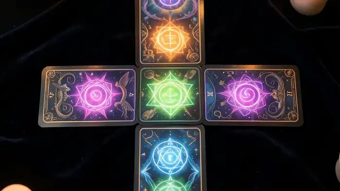 расклад таро крест на чакры изображение