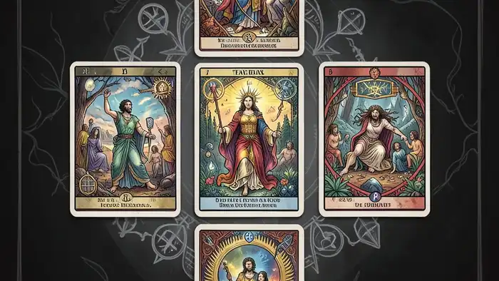 Расклад Таро «крест» на клевету – визуальное изображение