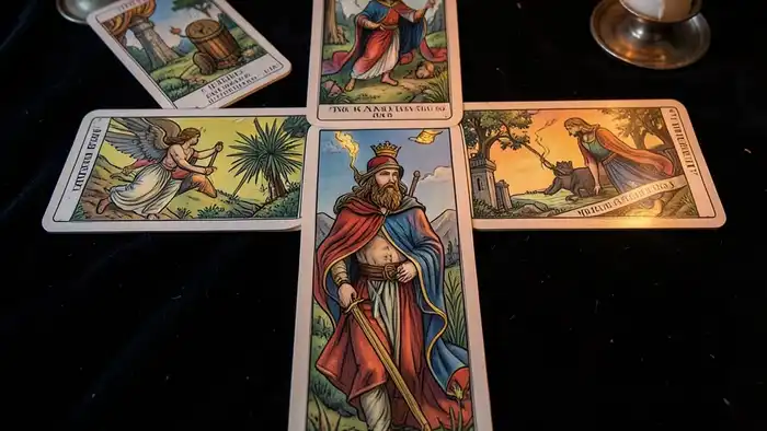 Расклад Таро «крест» на препятствия — визуальная схема