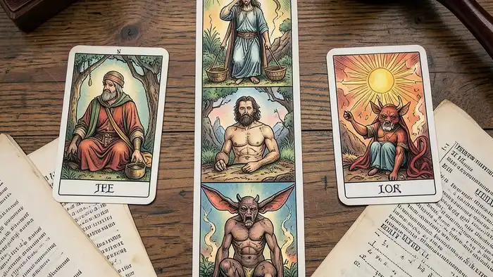 Расклад Таро «крест» на судебное дело – карты Таро и юридические атрибуты