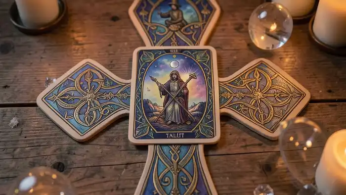 Расклад Таро «крест» на таланты – визуальная схема