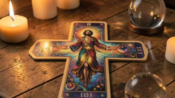 Расклад Таро крест, символизирующий второй источник дохода