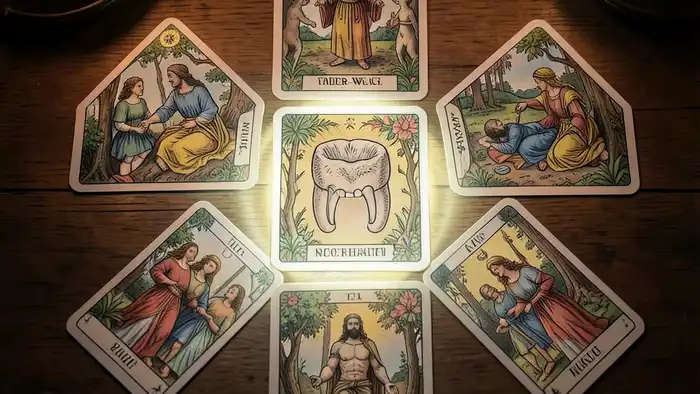 Расклад Таро «крест» на зубы – визуальная схема с картами