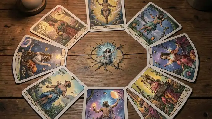 Расклад Таро «круг» – визуальное представление семи карт в виде круга