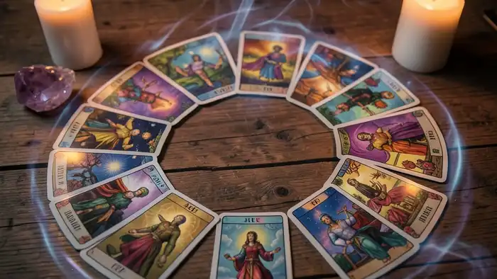 расклад Таро круг на чистку изображение