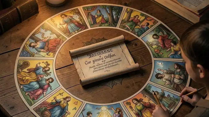 Расклад Таро «круг» на диплом – визуальная схема расклада