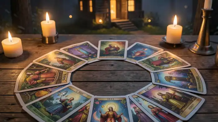 Расклад Таро круг на новое жилье – визуальное изображение