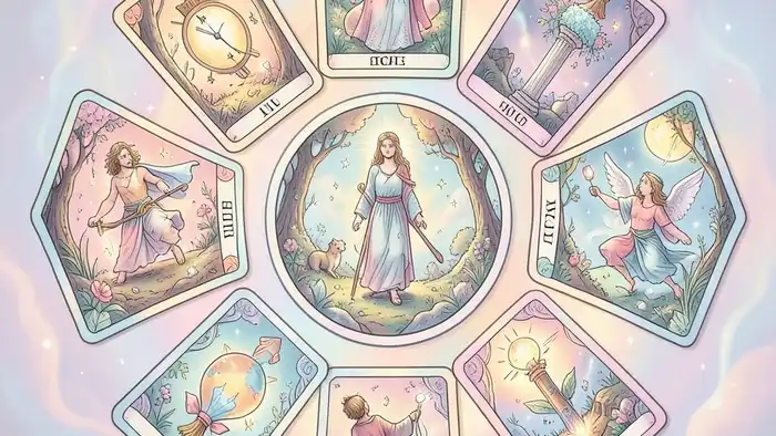 Расклад Таро «круг» на продуктивность – визуальная схема