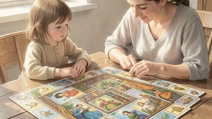 Расклад Таро «лабиринт» на отношения с детьми – визуальная иллюстрация