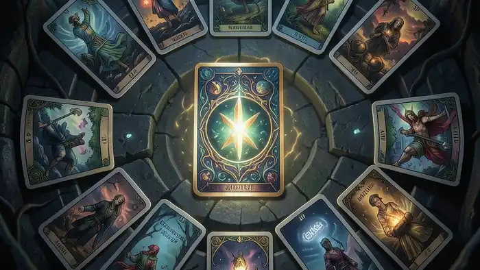 Расклад Таро «лабиринт» на перспективы на работе – изображение лабиринта из карт