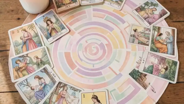Расклад Таро лабиринт на выход из декрета – символический лабиринт и карты