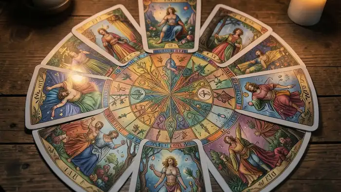 Расклад Таро «мандала» что будет дальше – визуальное изображение мандалы с картами