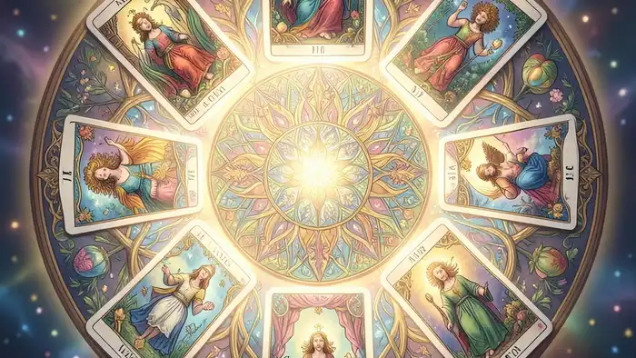 Расклад Таро «мандала» на благословение – визуальное изображение мандалы с картами