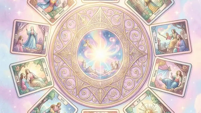 Расклад Таро мандала на благосостояние – визуальная схема
