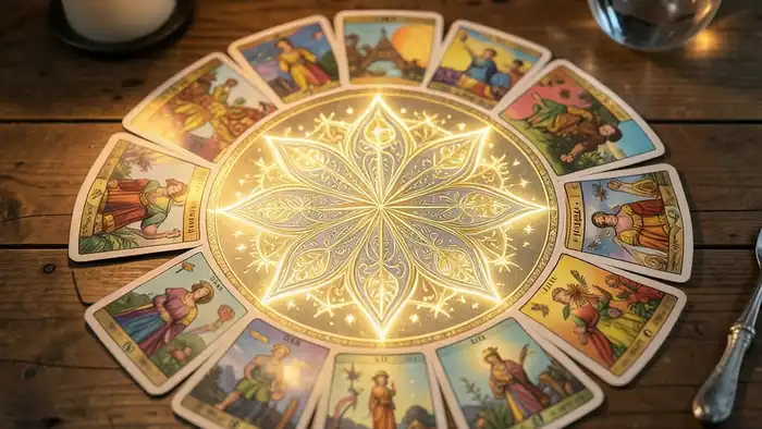 Расклад Таро «мандала» на исполнение желания – визуальная мандала из карт
