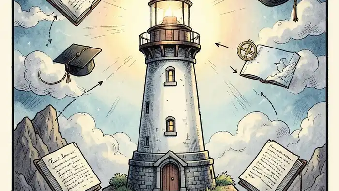 Расклад Таро «маяк» на аспирантуру – визуализация