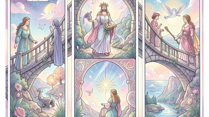 Расклад Таро «мост» на шанс – визуальное изображение моста из карт