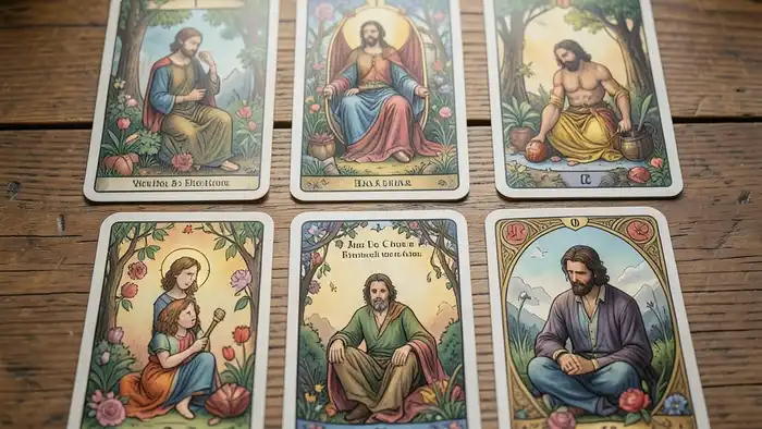 Расклад Таро на 10 карт – изображение расклада с картами любви