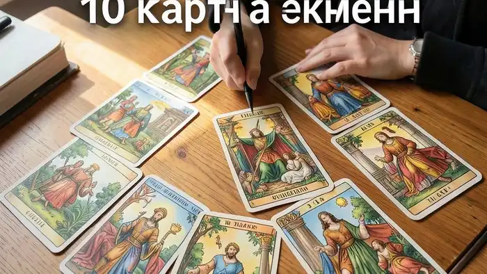 Расклад Таро на 10 карт на экзамен – визуальная схема расклада