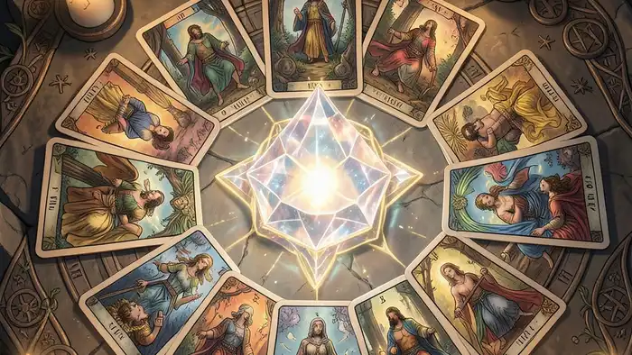 расклад Таро на 10 карт на талисман изображение