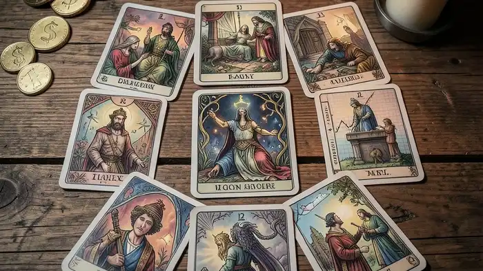 Расклад Таро на 12 карт финансовый рост
