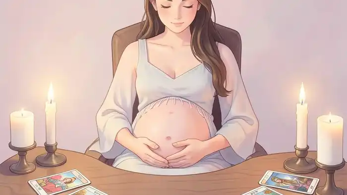 Расклад Таро на 12 карт на беременность — визуальная иллюстрация
