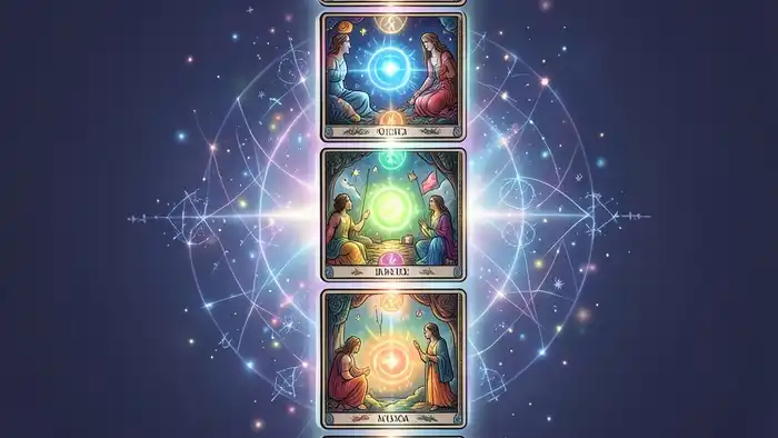 расклад Таро на 12 карт на чакры – визуальное изображение