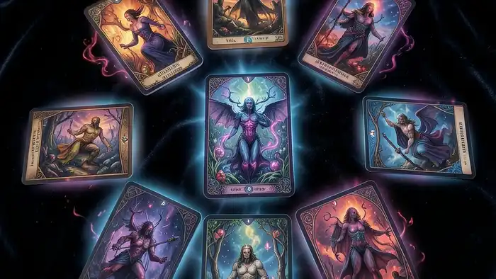 расклад Таро на 12 карт энергетический вампир изображение