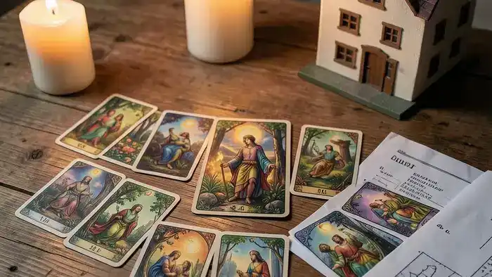 Расклад Таро на 12 карт для вопроса о одобрении ипотеки