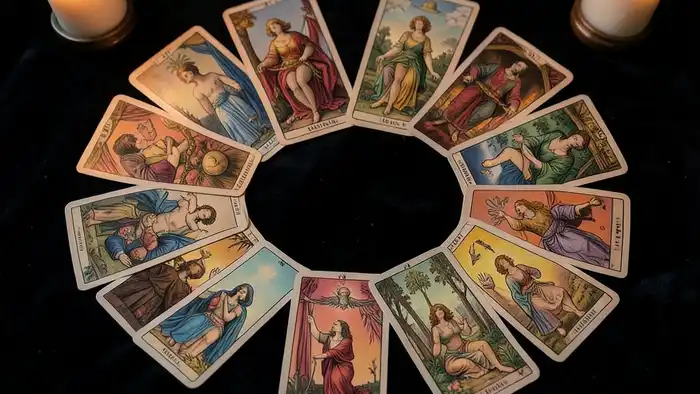 Расклад Таро на 12 карт на секс – визуальная схема расклада