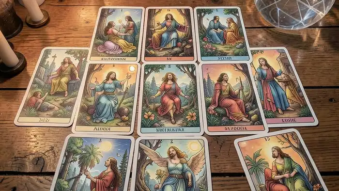 Расклад Таро на 12 карт — изображение расклада 2026 года