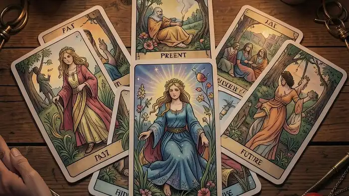 Расклад Таро на 5 карт на дружбу – визуальная схема