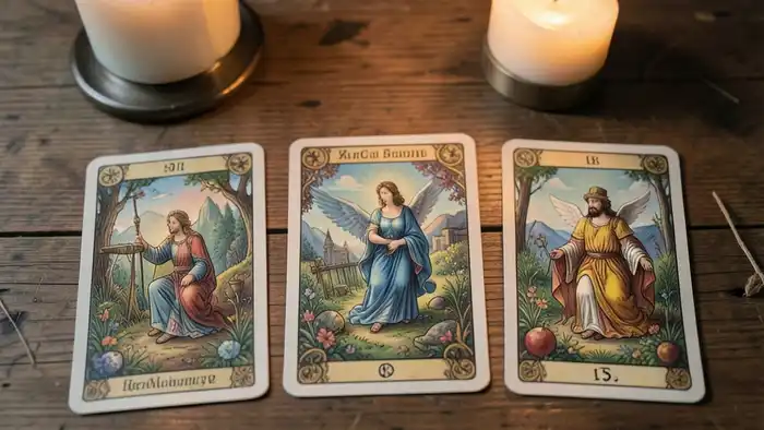 Расклад Таро на 5 карт на лечение – изображение расклада в мягком свете
