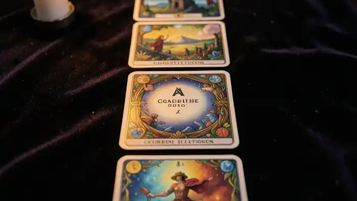 Расклад Таро на 7 карт на расставание – визуальная схема