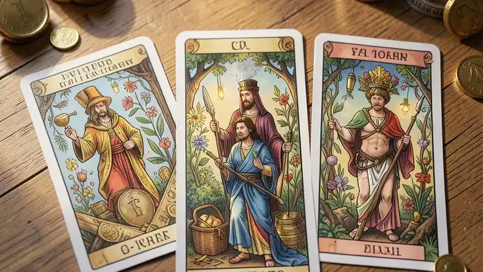 Расклад Таро на 7 карт откуда ждать денег – иллюстрация