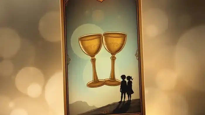 Расклад Таро на одну карту на брата или сестру с изображением карты Двойка К