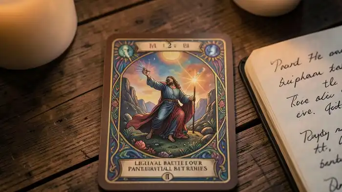 Расклад Таро на одну карту на лишение родительских прав, изображение карты и свечи